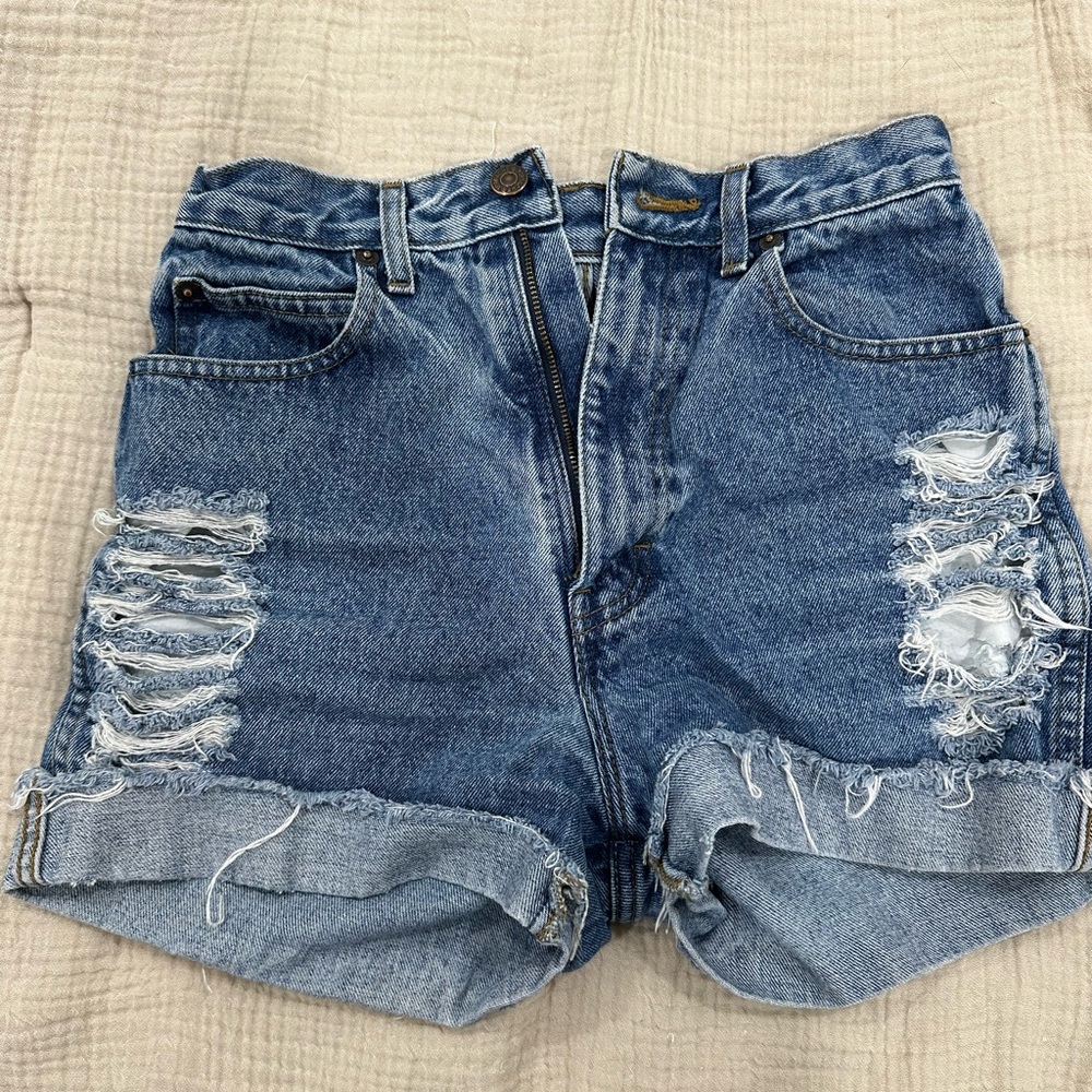 Denim Distressed Women's Shorts